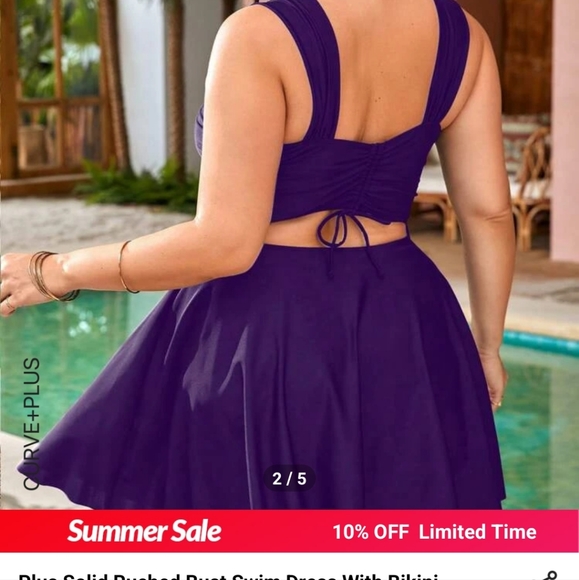 Shein plus size brand new swim 2pc - Picture 3 of 5